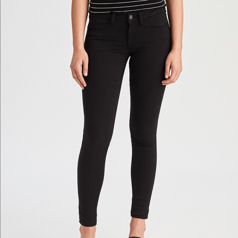 American Eagle black super stretch jegging